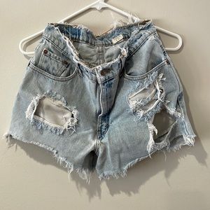 Vintage distressed Levi’s cutoff shorts!